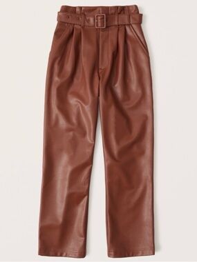 Abercrombie & Fitch Faux Leather High Waisted Pants